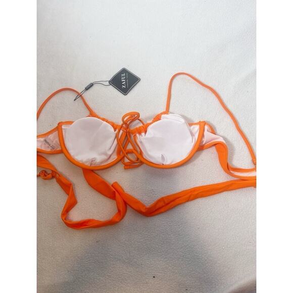 NWT Zaful Orange Bikini Set Size L 8–10 - Picture 5 of 8